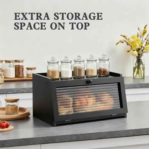 Bread Box for Kitchen Countertop