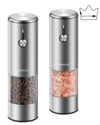 Electric Salt and Pepper Grinder Set