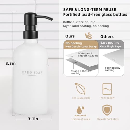 Glass Soap Dispenser (2 Count)