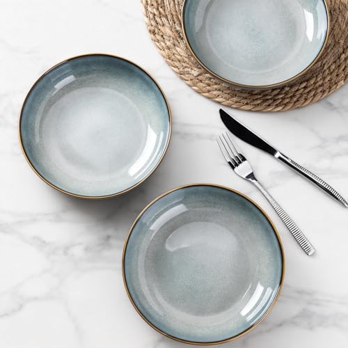 8.5’’ Ceramic Pasta Bowls Set of 4 (4 Count)