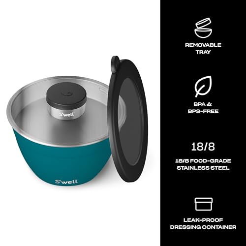 Stainless Steel Salad Bowl Kit 64oz
