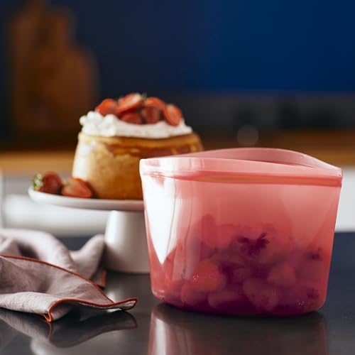 Premium Reusable Silicone Food Storage Bowl