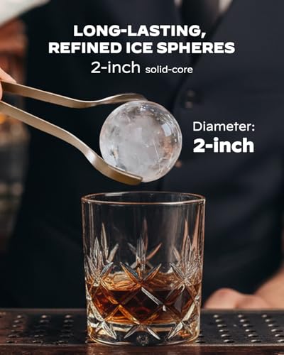 2" Sphere Clear Ice Maker Countertop (144 Count)