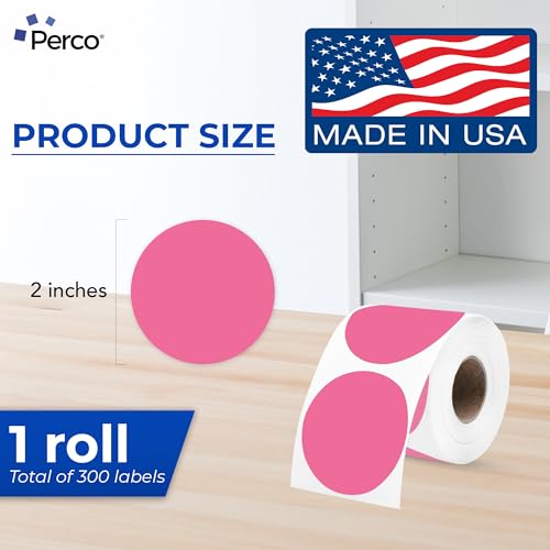 Bright Pink Thermal Labels (300 Count)