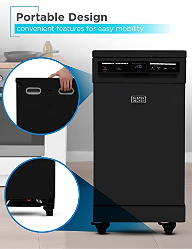 18 Inch Portable Dishwasher (8 Count)