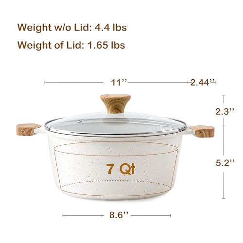 Ceramic Nonstick Stock Pot with Lid
