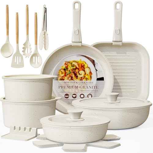 23 Pcs Pots and Pans Set Non Stick