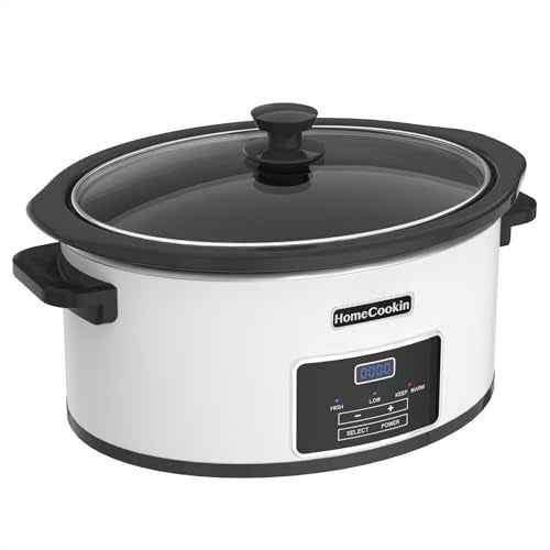 8 Quart Programmable Slow Cooker with Timer Keep Warm