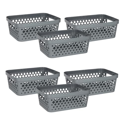 Plastic Storage Basket Set (6 Count)