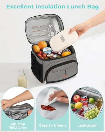 Lunch Box for Men Women Insulated Lunch Tote Cooler Bag Lunchbox