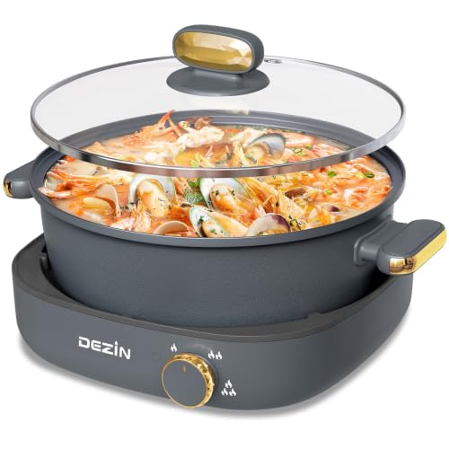5 QT Electric Shabu Shabu Pot with Removable Pot
