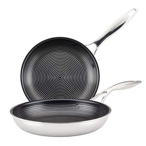 Clad Stainless Steel Frying Pans (2 Count)
