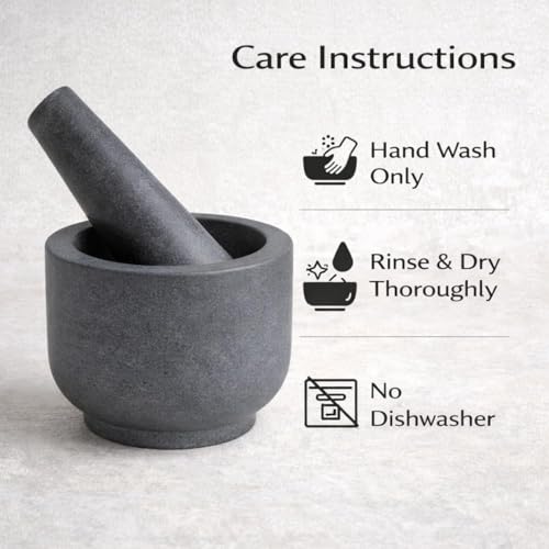 Marble Stone Mortar and Pestle