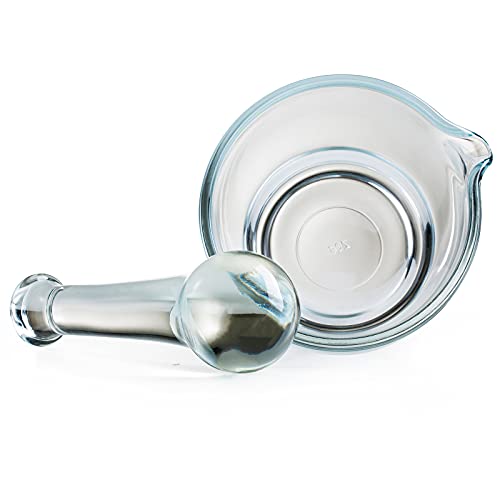 8oz Glass Mortar and Pestle Bowl