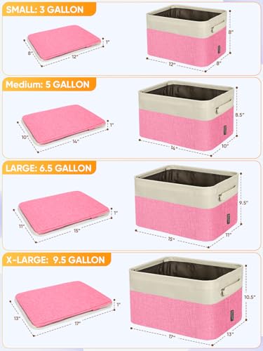 1 Pack Fabric Closet Storage Bins for Shelves