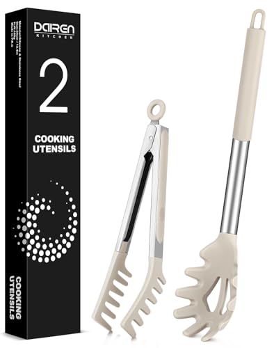 Silicone Spaghetti Spoon and Pasta Tong