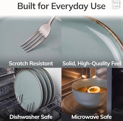 12 Piece Stoneware Dinnerware Set for 4 (12 Count)