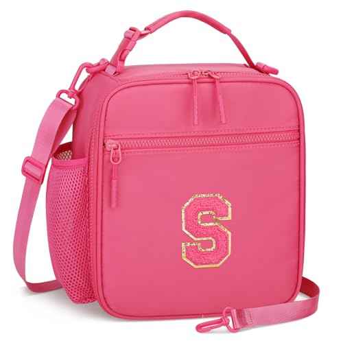 Initial Insulated Lunch Bag for Girls Kids