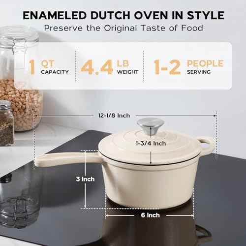 Enameled Cast Iron Sauce Pan