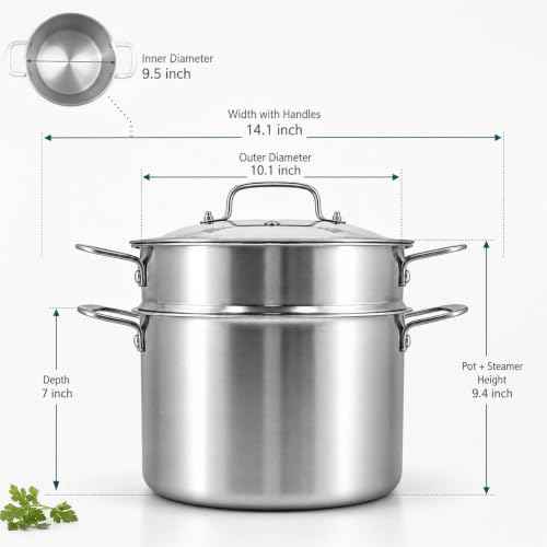 8 Quart Tri Ply 18
