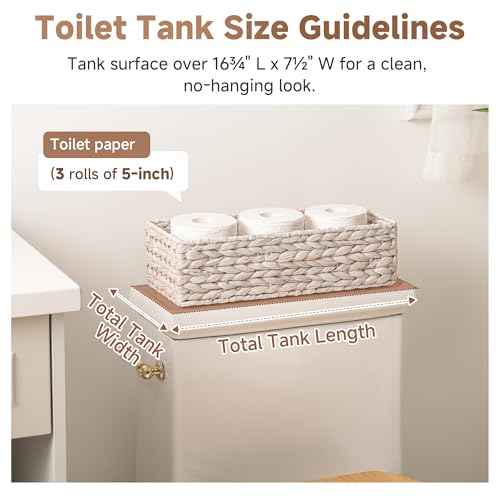 Small Toilet Paper Basket for Back of Toilet Basket (2 Count)