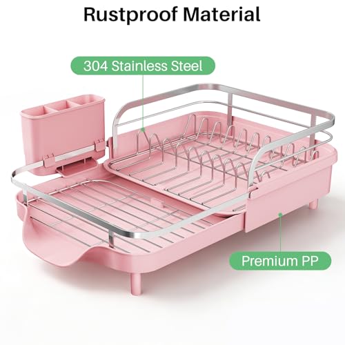 Expandable Dish Drying Rack for Kitchen Counter