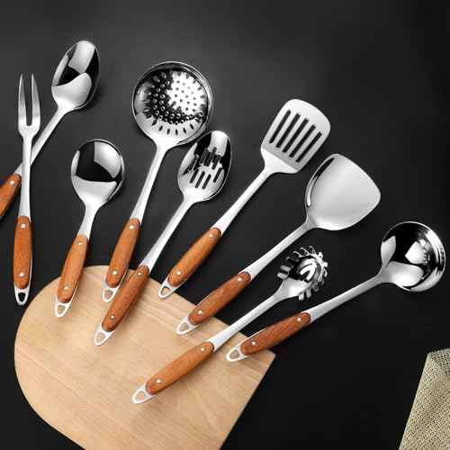 304 Stainless Steel Cooking Utensils Set (9 Count)