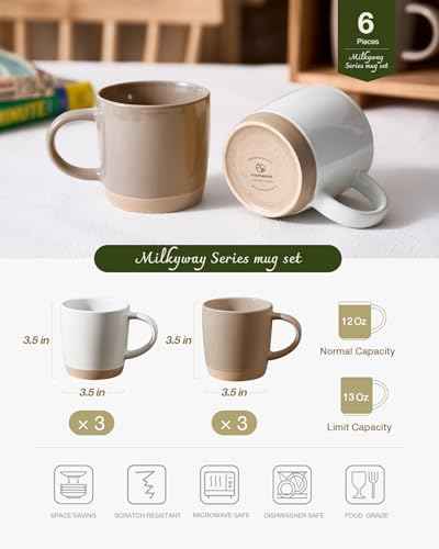 Milkyway Coffee Mugs of 6 (6 Count)