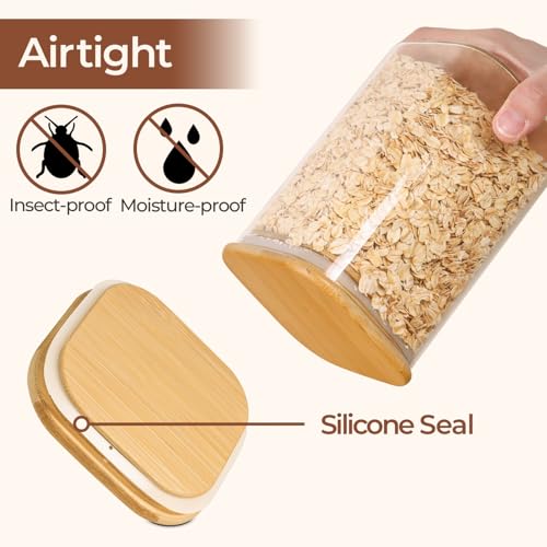 Glass Storage Containers with Lids 1.4 Qt (3 Count)