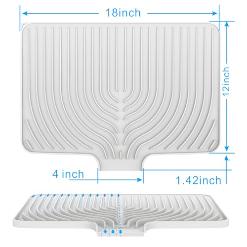Dish drying mats for kitchen counter