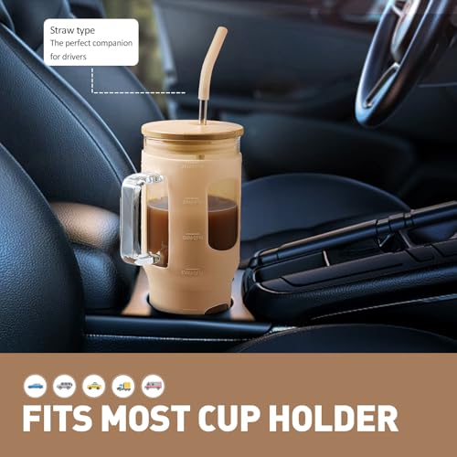 Glass Tumbler with Lid
