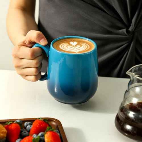 15oz Large Ceramic Mug Set (4 Count)