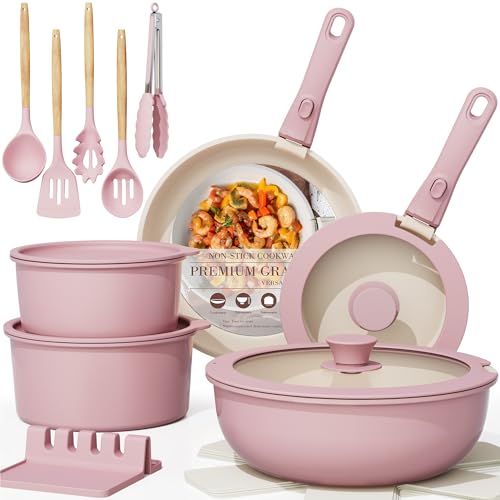 21 Pcs Pots and Pans Set Non Stick