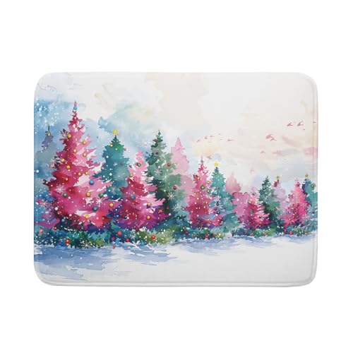 Christmas Dish Drying Mat 18 X 24 in Decorative Drainer Pad for Kitchen