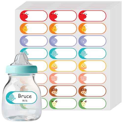 528 Pcs 1''x2.5''Milk Breast Bottle Labels (528 Count)