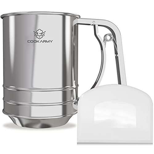 Flour Sifter 3 Cup Stainless Steel (3 Count)