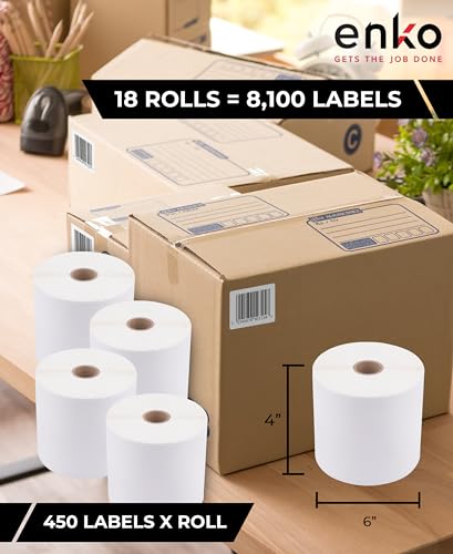 4 x 6 in 18 Rolls (8100 Count)