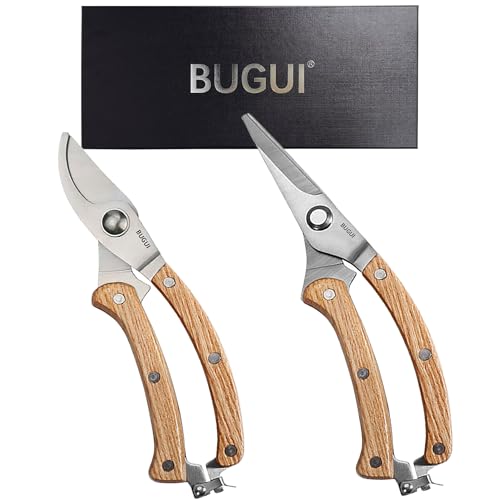 8” Wood Handle Garden Scissors