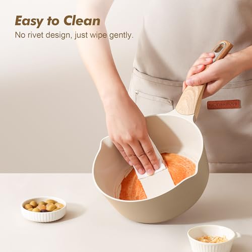 Ceramic Nonstick Sauce Pan with Lid