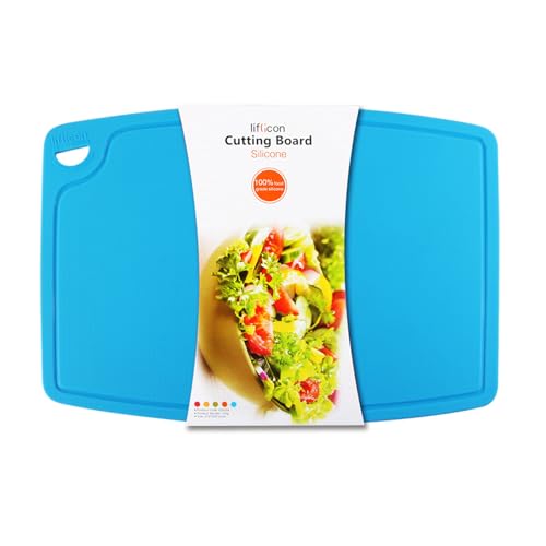 Extra Large Thick Silicone Cutting Boards for Kitchen 14.6'' x 10.43'' Flexible Cutting Chopping Boards