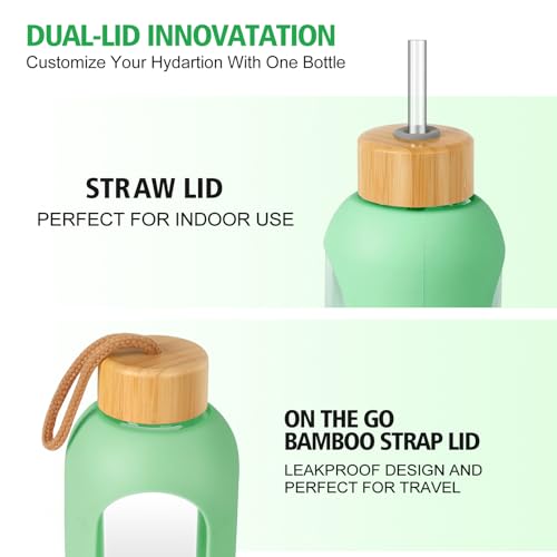 Glass Water Bottles 32 oz