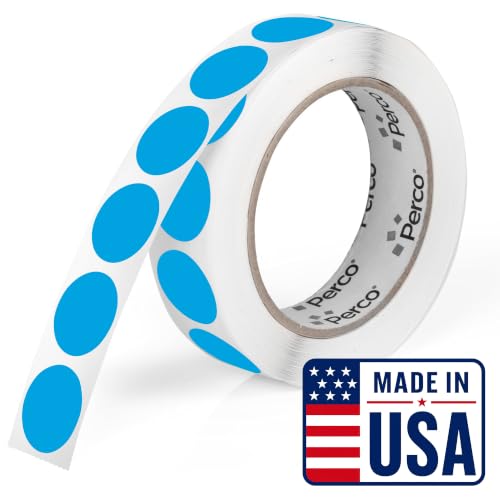 Light Blue Round Circle Dot Sticker 1