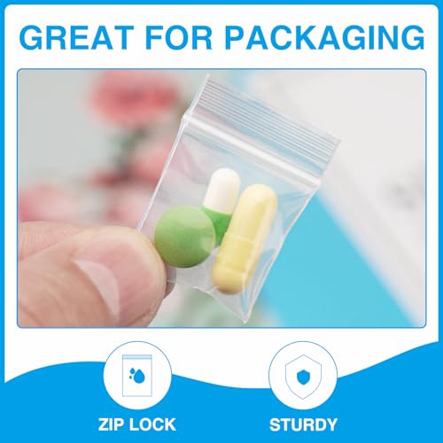 600Pcs 2" x 2" Plastic Zip Bags (600 Count)