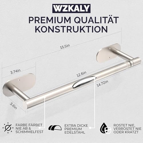Brushed Nickel Paper Towel Holder Under Cabinet Self Adhesive