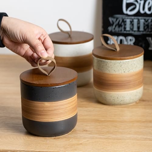 Ceramic Coffee Jar with Lid