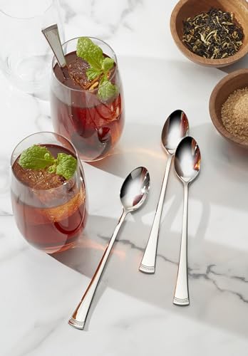 Portola Iced Tea Spoons Silverware Set for 4