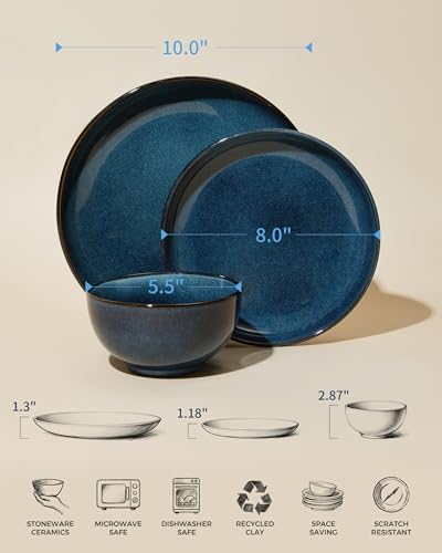 Stoneware Dinnerware Sets for 8