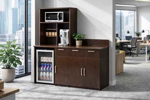 Door Storage Cabinet with Mini Fridge Space