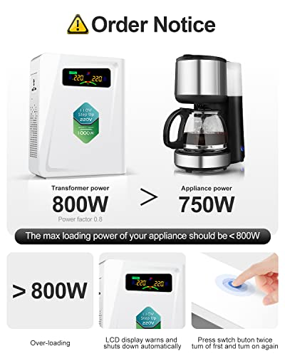 120v to 240v Step Up Transformer 1000W