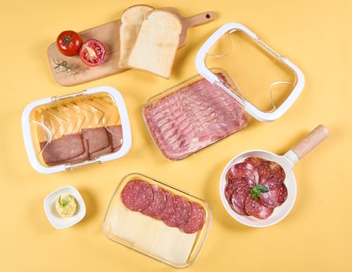 Duo Loc Deli Meat Containers for Fridge with Airtight Lids (3 Count)